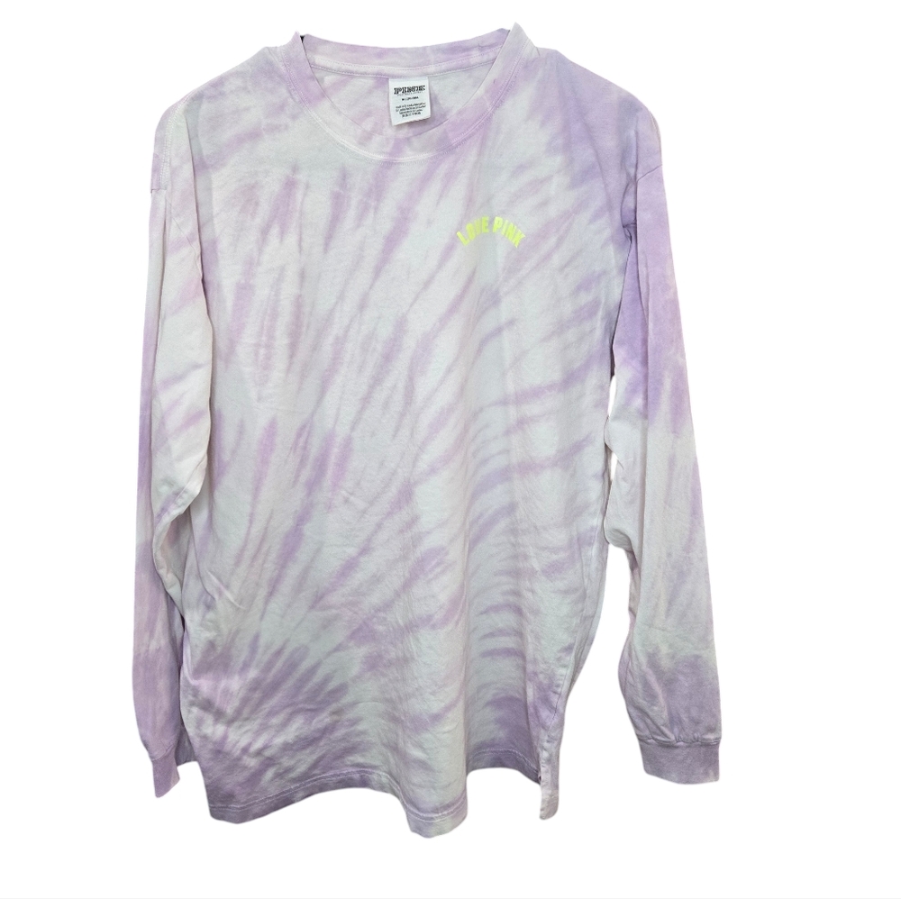 Pink Tie-Dye Long Sleeve Shirt - Purple